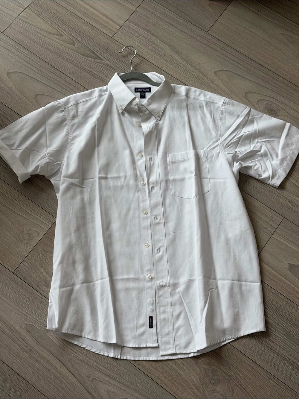 Lauren Ralph Lauren Men's White Short-Sleeve Button-Down Shirt